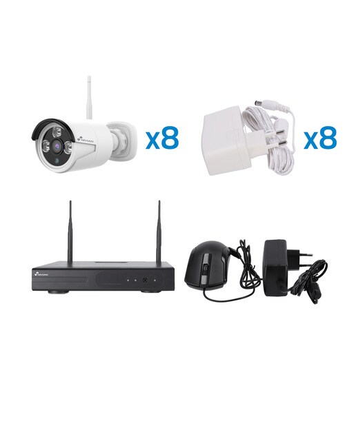 Cámara de vigilancia exterior Nivian IPC-0H3-L Motorizada, WiFi, Half 4K, Detección Humana AI y Autotracking Blanco-8