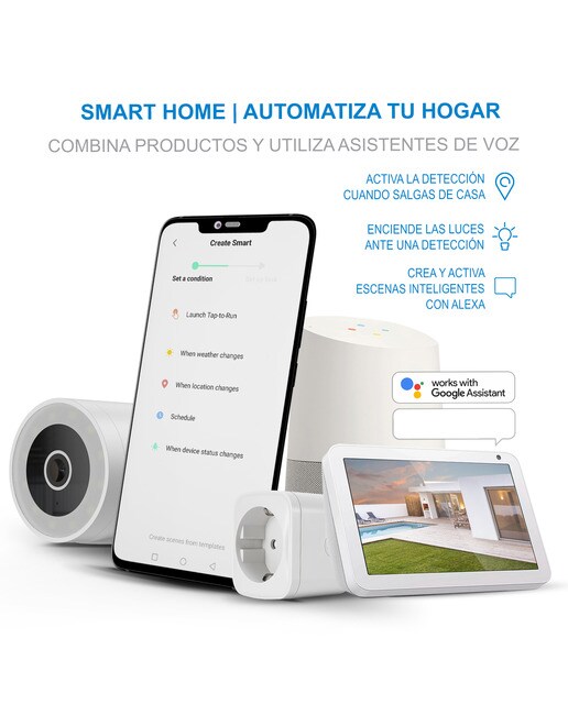 Cámara de vigilancia exterior Nivian IPC-0H3-L Motorizada, WiFi, Half 4K, Detección Humana AI y Autotracking Blanco-11