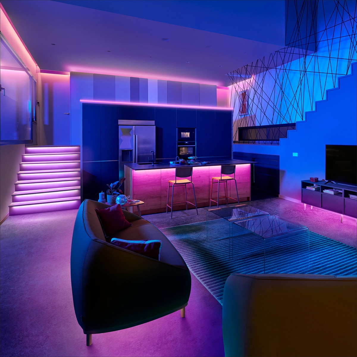 Tira LED Inteligente WiZ RGB 4 metros, Wi-Fi Blanco-3