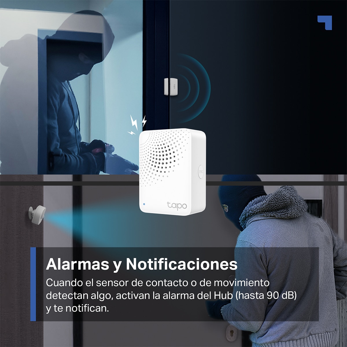 Pack de Sensores Inteligentes Tapo T30 Kit (Sensores de Contacto, Sensor de Movimiento y Hub Inteligente) 7