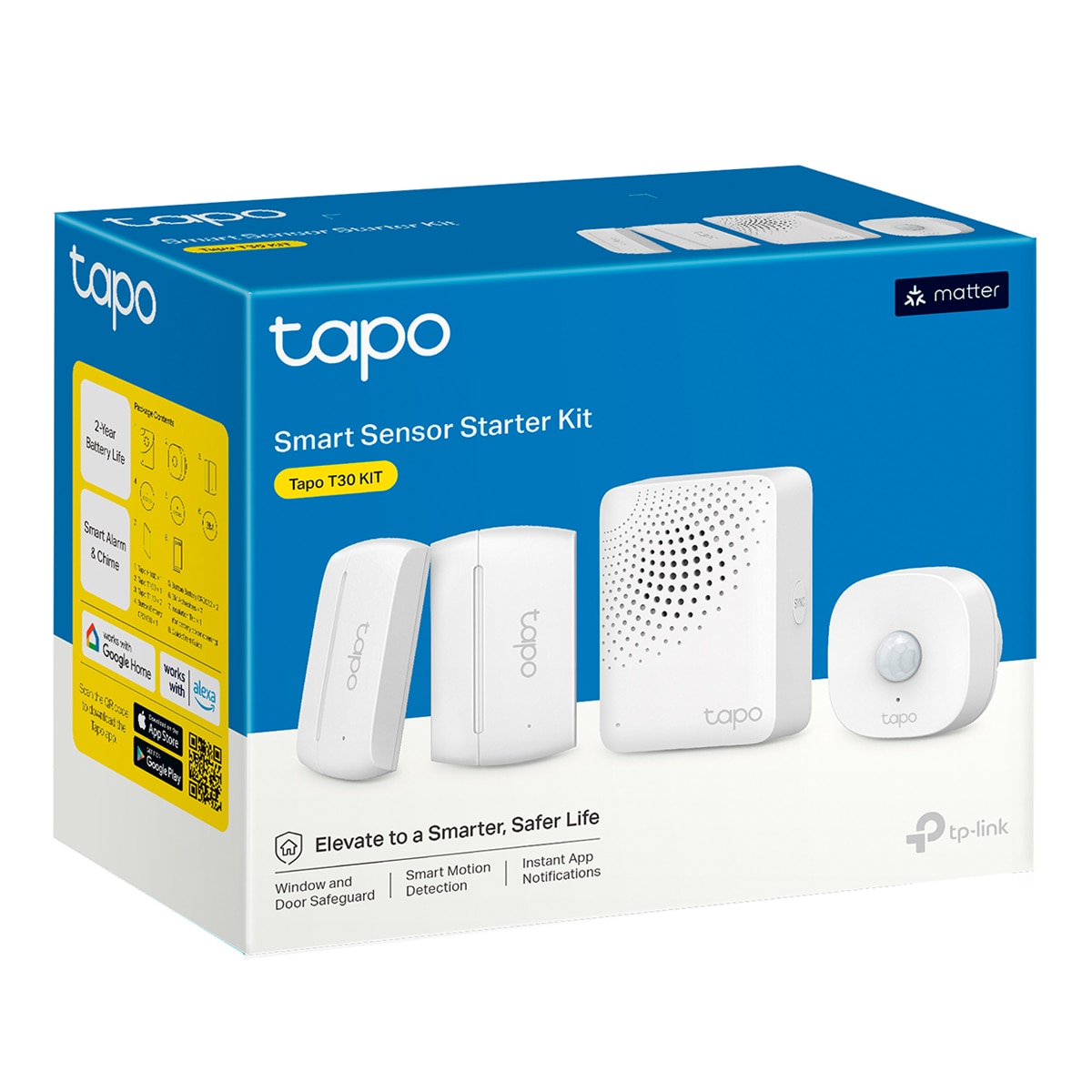 Pack de Sensores Inteligentes Tapo T30 Kit (Sensores de Contacto, Sensor de Movimiento y Hub Inteligente) 8