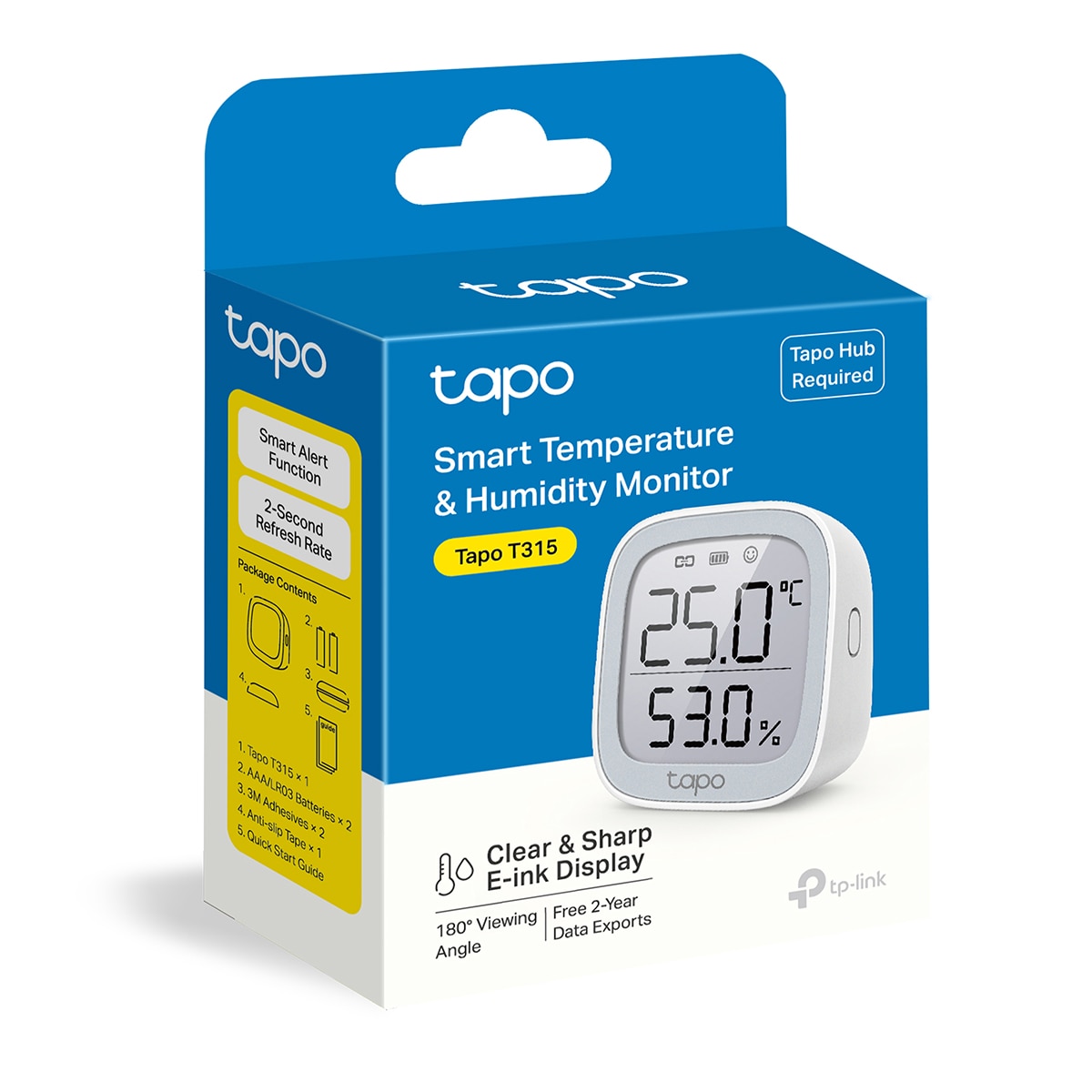 Sensor de Temperatura y Humedad Inteligente Tapo T315 Blanco-8