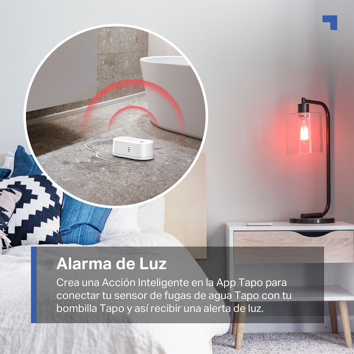 Sensor de Fugas de Agua Inteligente Tapo T300, Alerta de Goteo y Fuga, IP67, Alarma de hasta 90dB Blanco-8