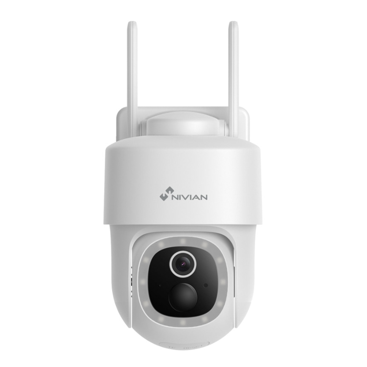 Cámara de seguridad exteror inalámbrica Nivian, 2,5K Blanco-2
