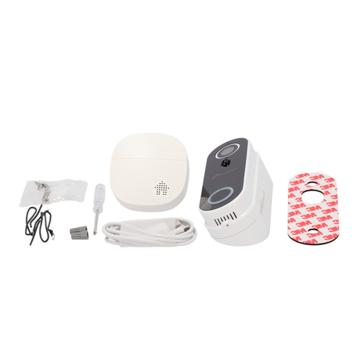 Video timbre inteligente Nivian, Full HD Blanco-3