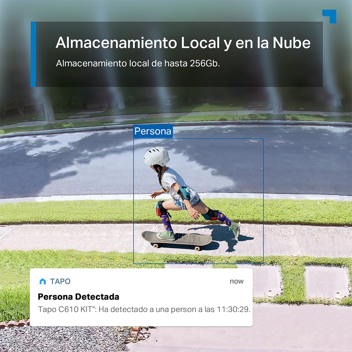 Cámara de vigilancia para exterior 360º con Panel Solar y Batería Tapo TC90 Kit 7