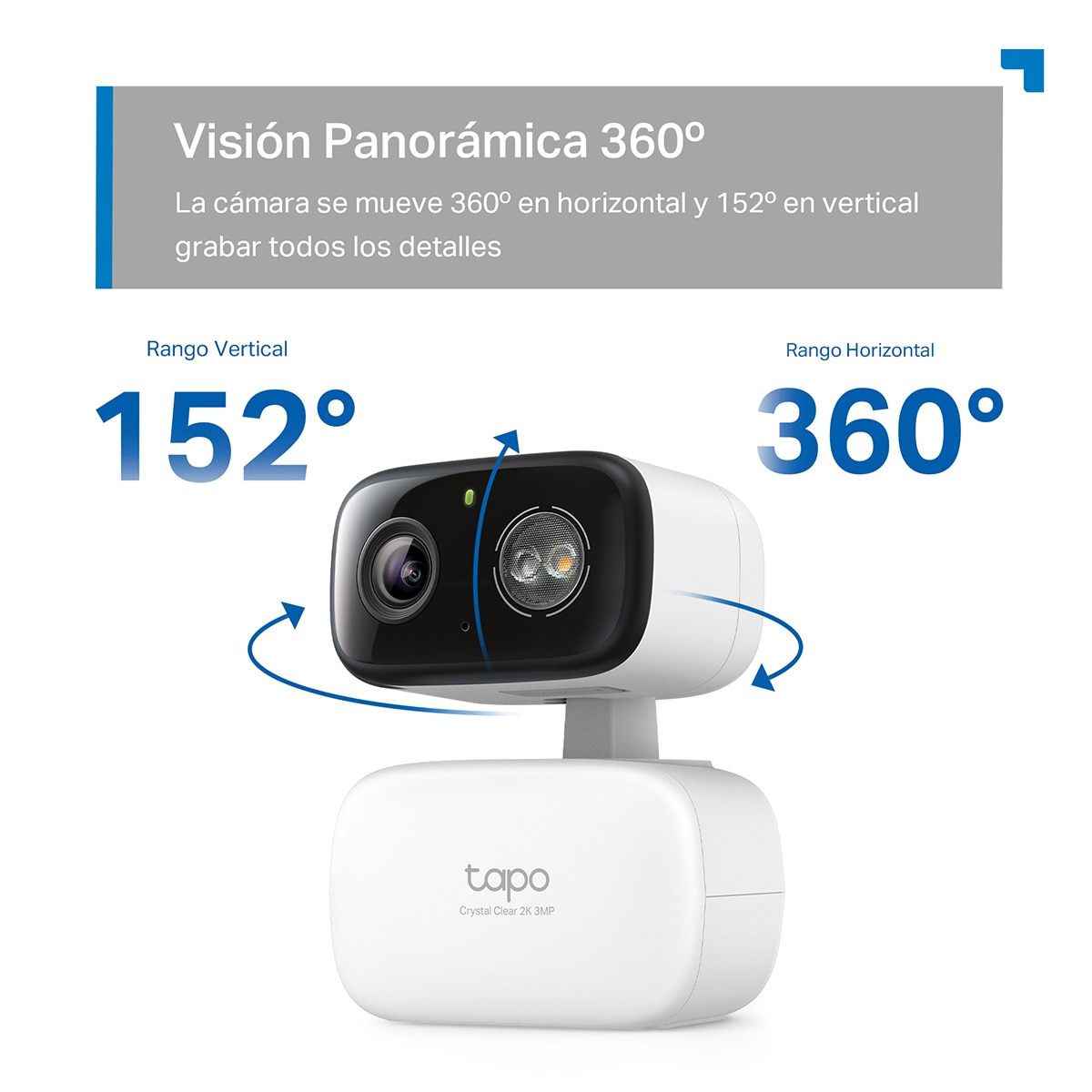 Cámara de vigilancia 360º Tapo C216, para Interior o Exterior 6