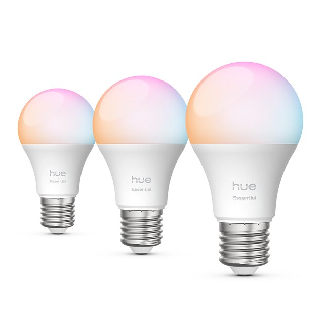 Imagen 0 de Pack 3 bombillas Philips RGB White & Color A60 E27