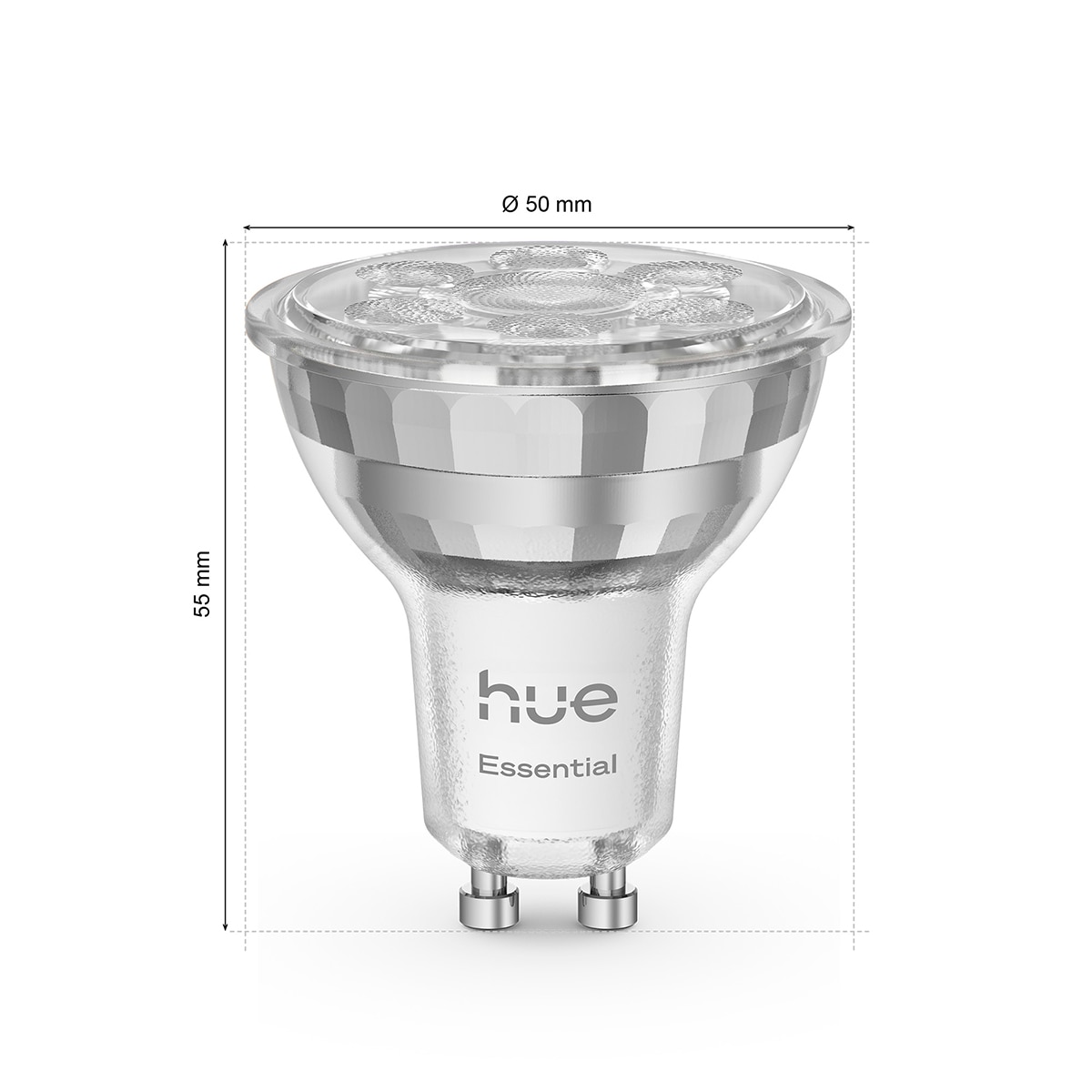 Bombilla inteligente LED Foco Hue Essential 4.7W GU10, RGB, Regulable, Control App y Voz, Asistentes de voz, Pack de 3 9