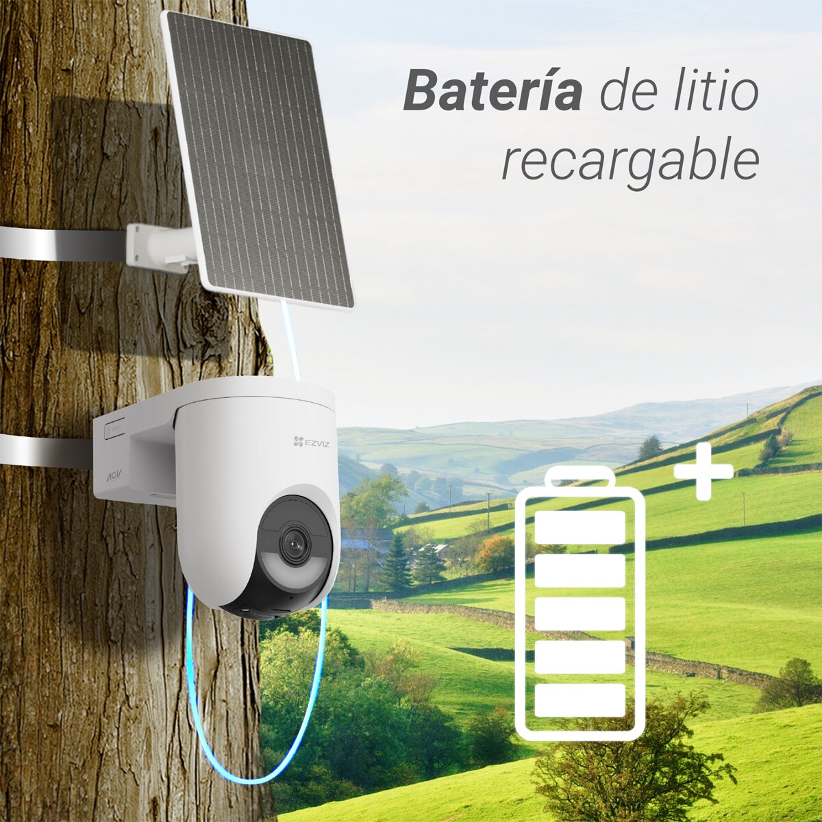 Cámara de vigilancia Ezviz HB8 Lite 4G Wi-Fi + Panel solar de 5 W 2