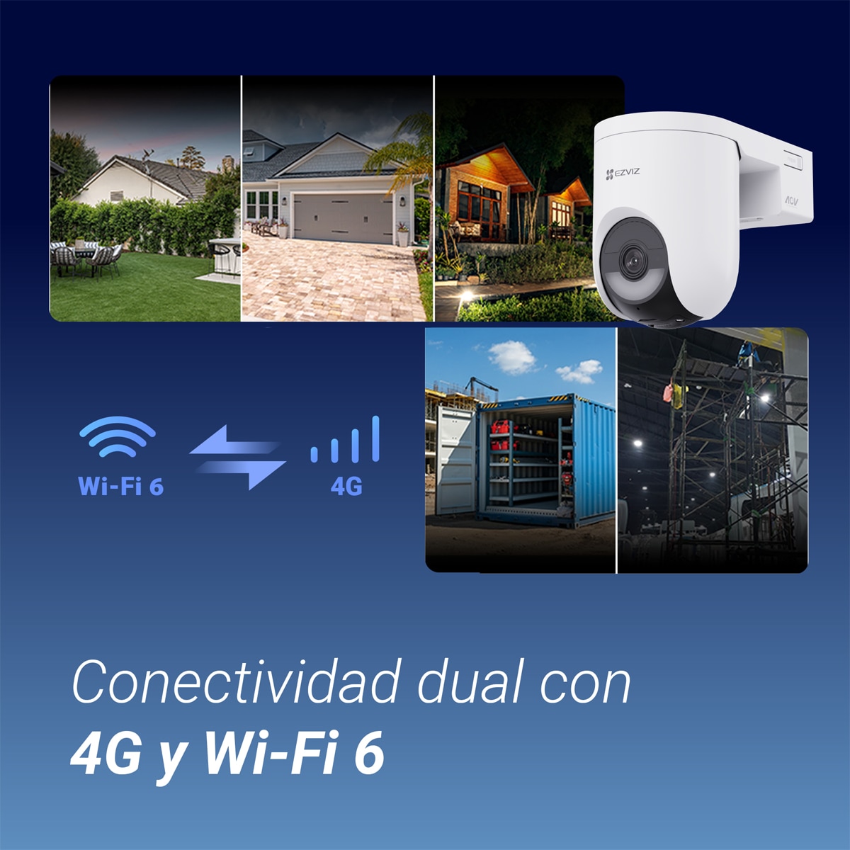 Cámara de vigilancia Ezviz HB8 Lite 4G Wi-Fi + Panel solar de 5 W 3