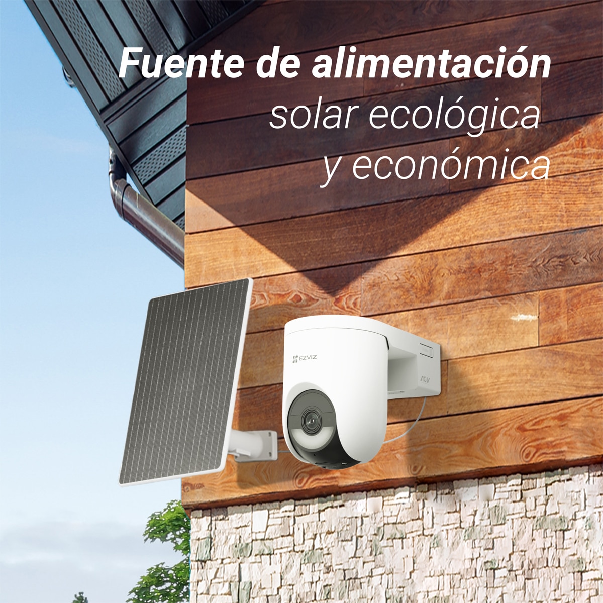 Cámara de vigilancia Ezviz HB8 Lite 4G Wi-Fi + Panel solar de 5 W 6