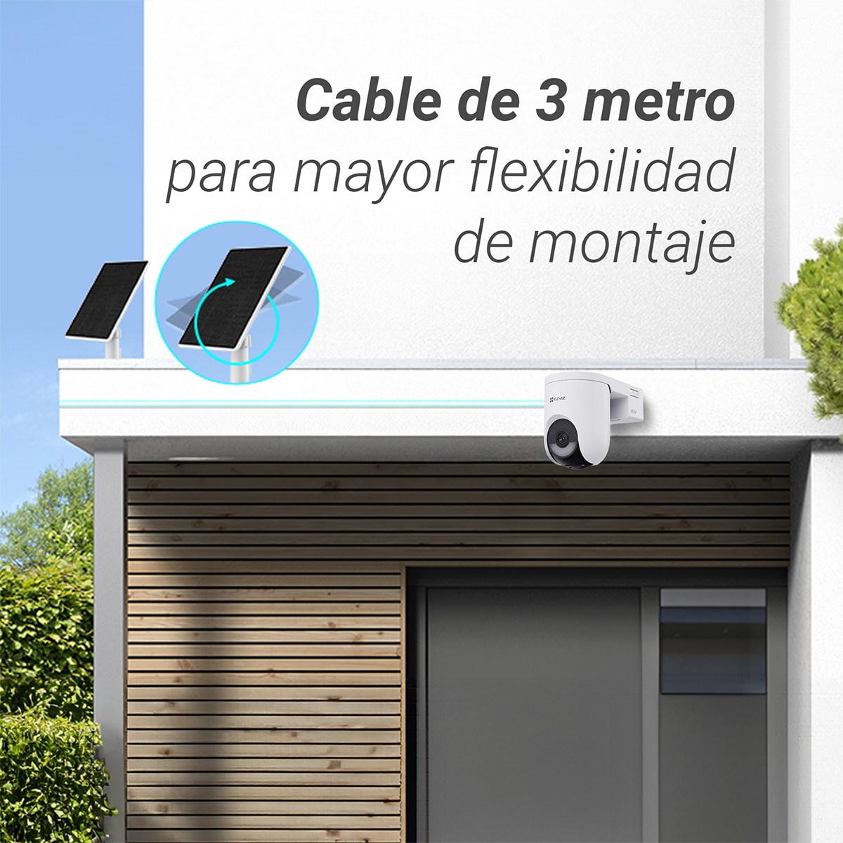 Cámara de vigilancia Ezviz HB8 Lite 4G Wi-Fi + Panel solar de 5 W 9