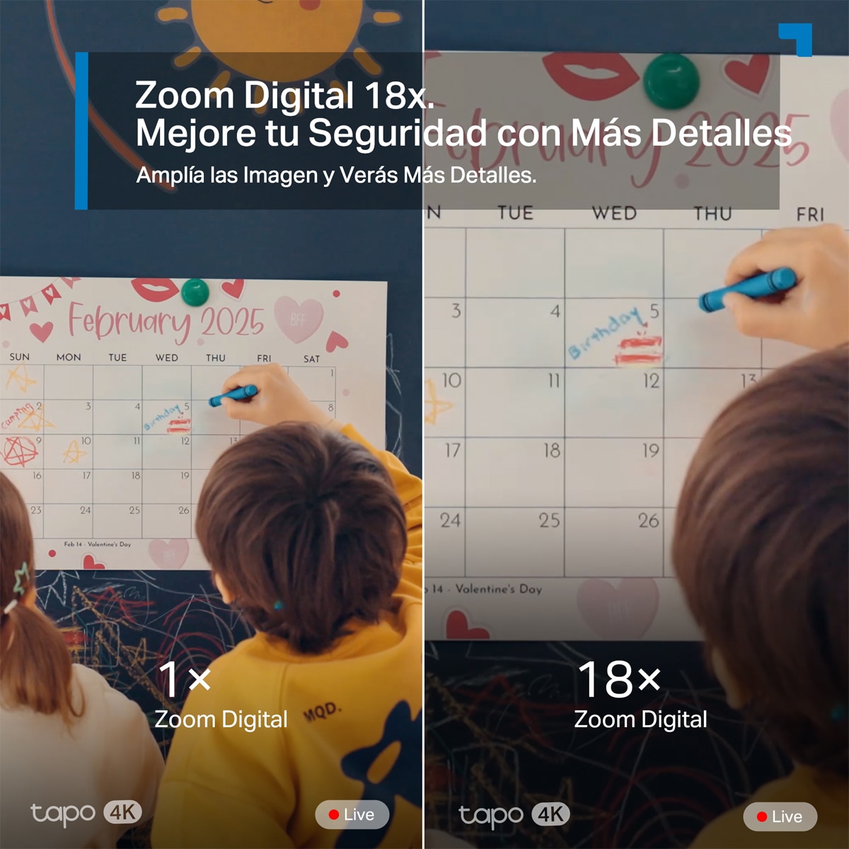 Cámara de Vigilancia Tapo C260, Resolución 4K, 360º, Reconocimiento Facial, Detección IA, Visión Nocturna, Alarma de Luz y Sonido 8
