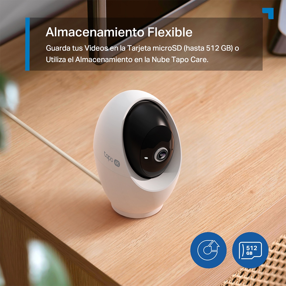 Cámara de Vigilancia Tapo C260, Resolución 4K, 360º, Reconocimiento Facial, Detección IA, Visión Nocturna, Alarma de Luz y Sonido 13