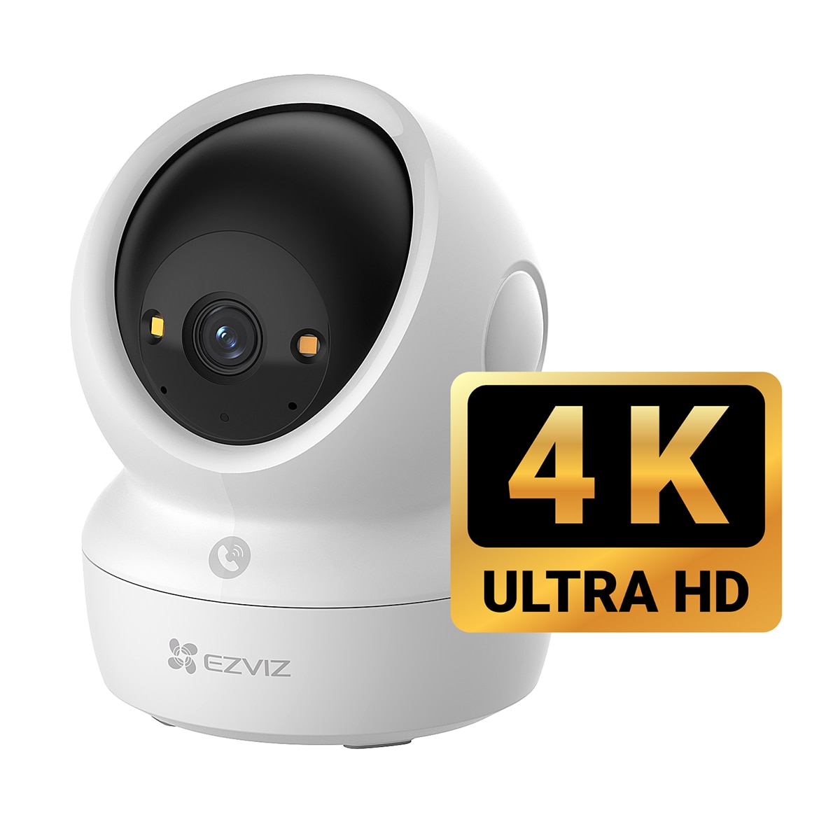 Cámara de vigilancia interior Ezviz H6c G1, 4K, Wi-Fi con función de giro e inclinación Blanco-3