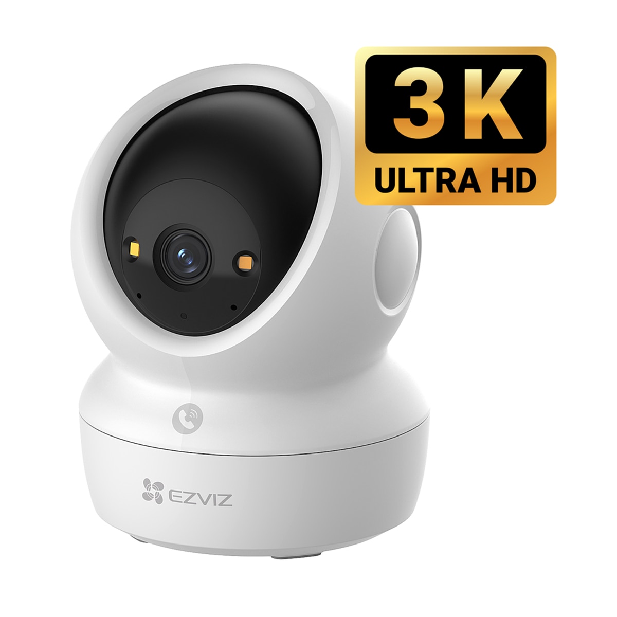 Cámara de vigilancia interior Ezviz H6c G1, 3K, Wi-Fi con función de giro e inclinación Blanco-2