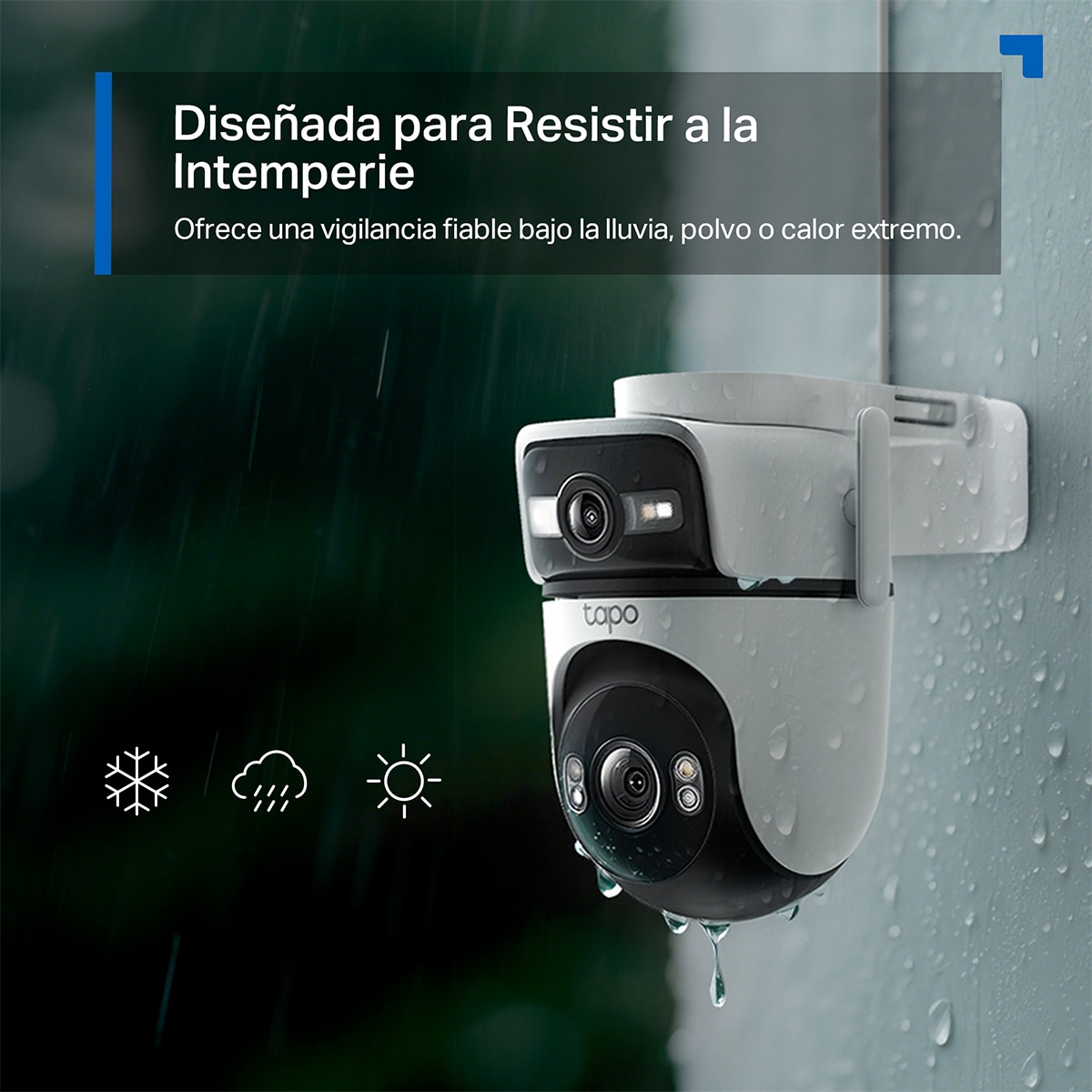 Cámara de vigilancia Tapo C545D, doble lente, 2K, IP 66 - Blanco Blanco-6