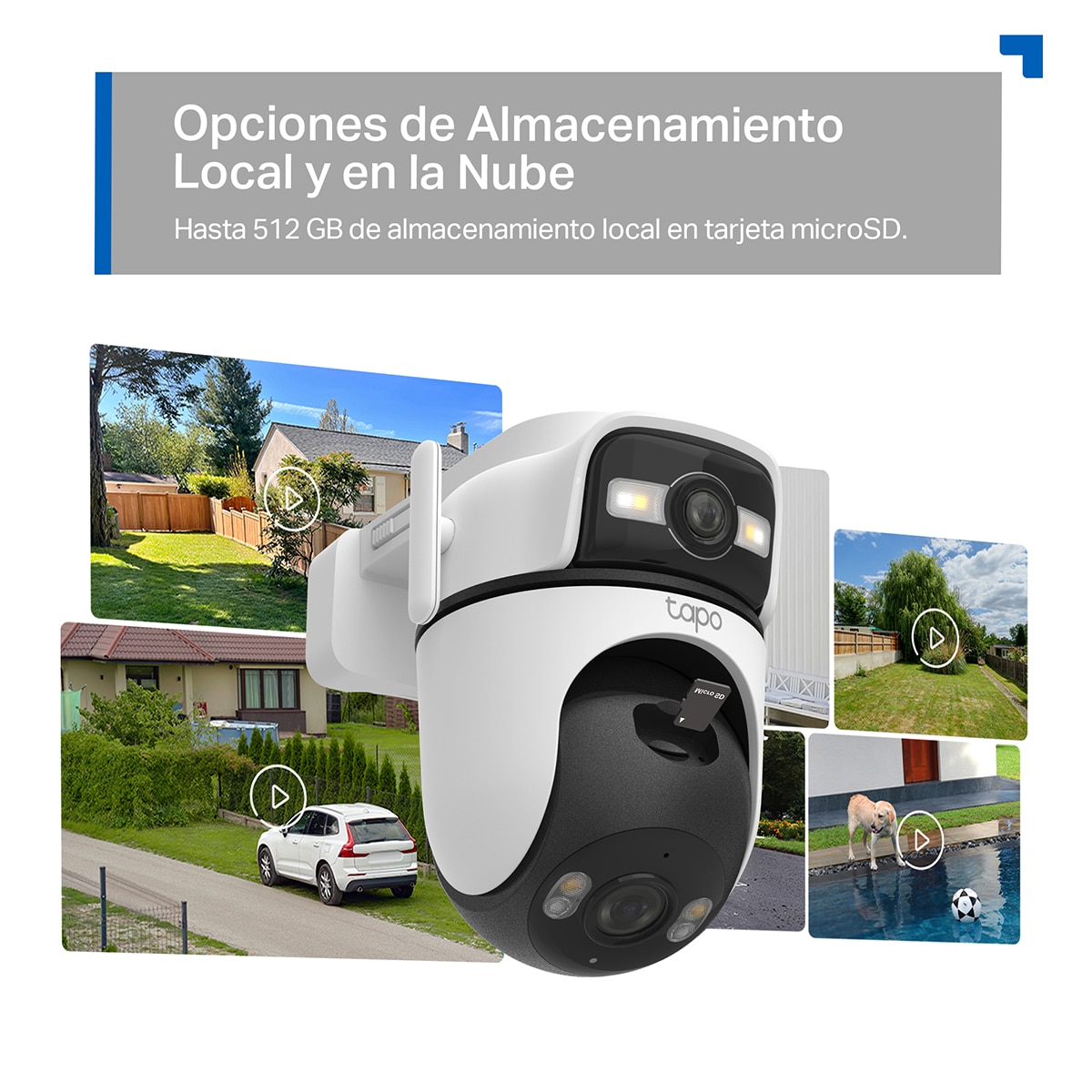 Cámara de vigilancia Tapo C545D, doble lente, 2K, IP 66 - Blanco Blanco-11