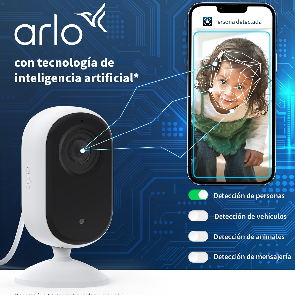 Pack cámara de seguridad 2K para exteriores + Cámara de seguridad 2K para interiores 5