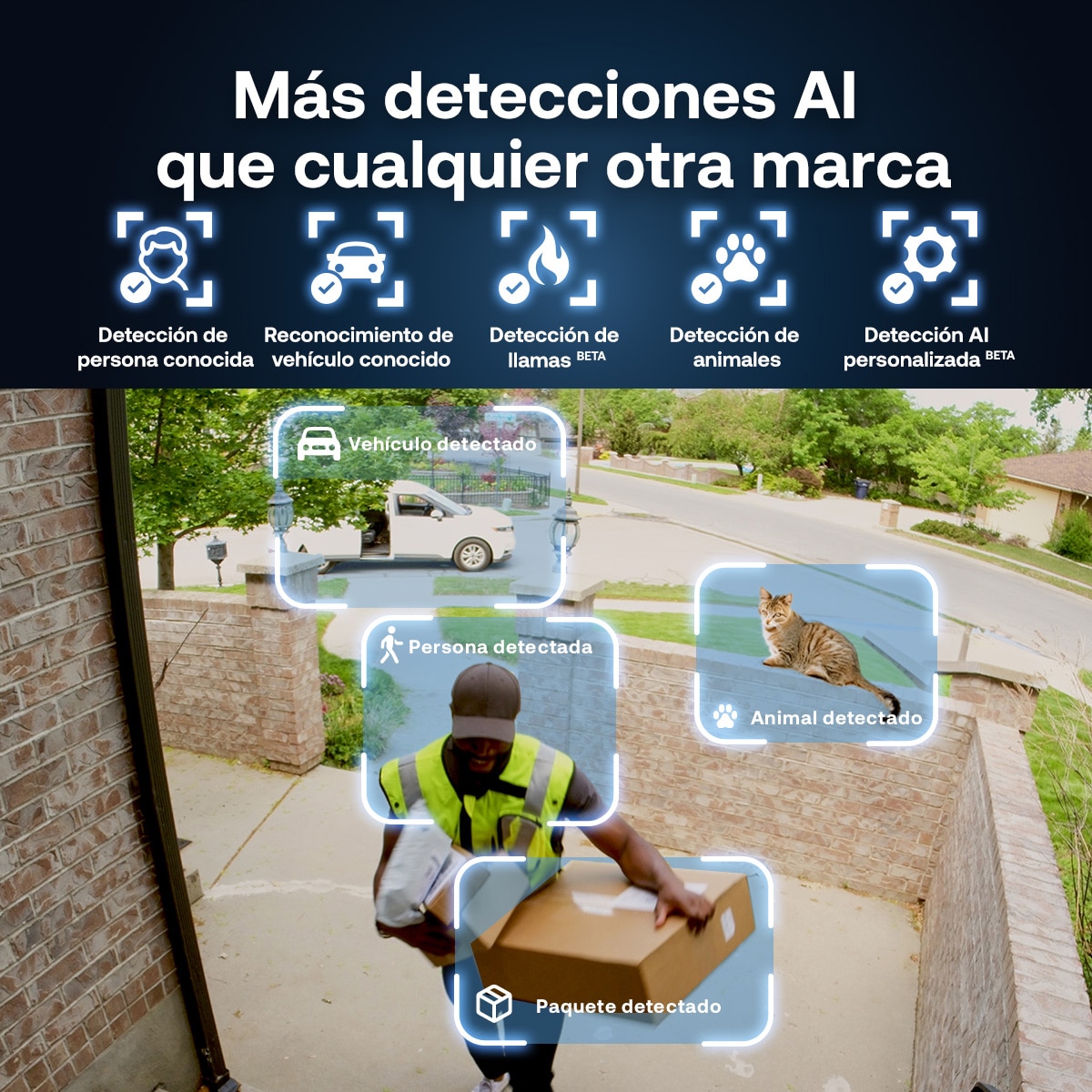 Cámara de seguridad para exteriores Arlo Essential 3 2K (2 unidades) Blanco-2