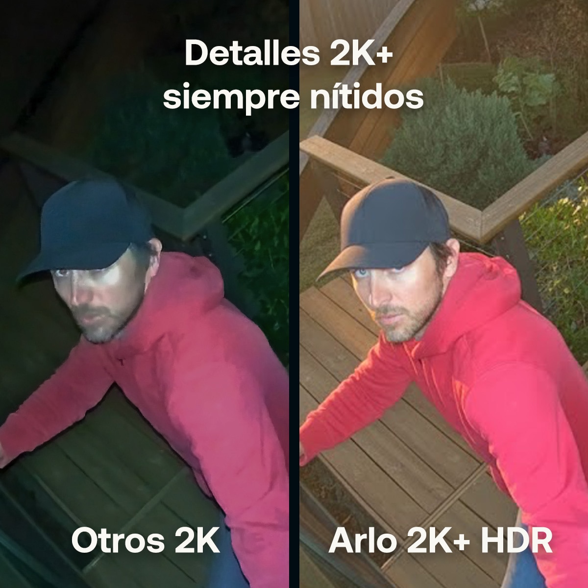 Cámara de seguridad para exteriores Arlo Pro 6, kit de 2 cámaras Blanco-3