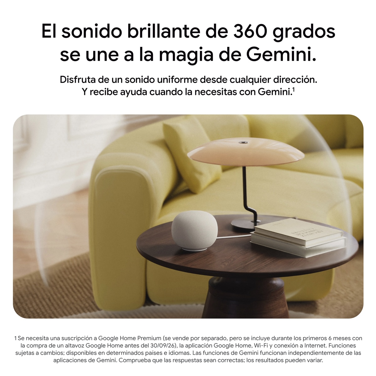 Altavoz inteligente Google Home Speaker con Gemini - Porcelana Porcelana-3
