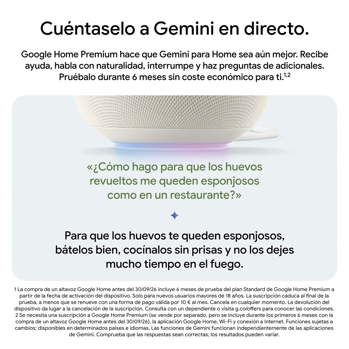 Altavoz inteligente Google Home Speaker con Gemini - Porcelana Porcelana-4