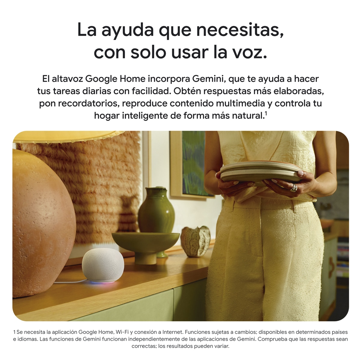 Altavoz inteligente Google Home Speaker con Gemini - Porcelana Porcelana-5
