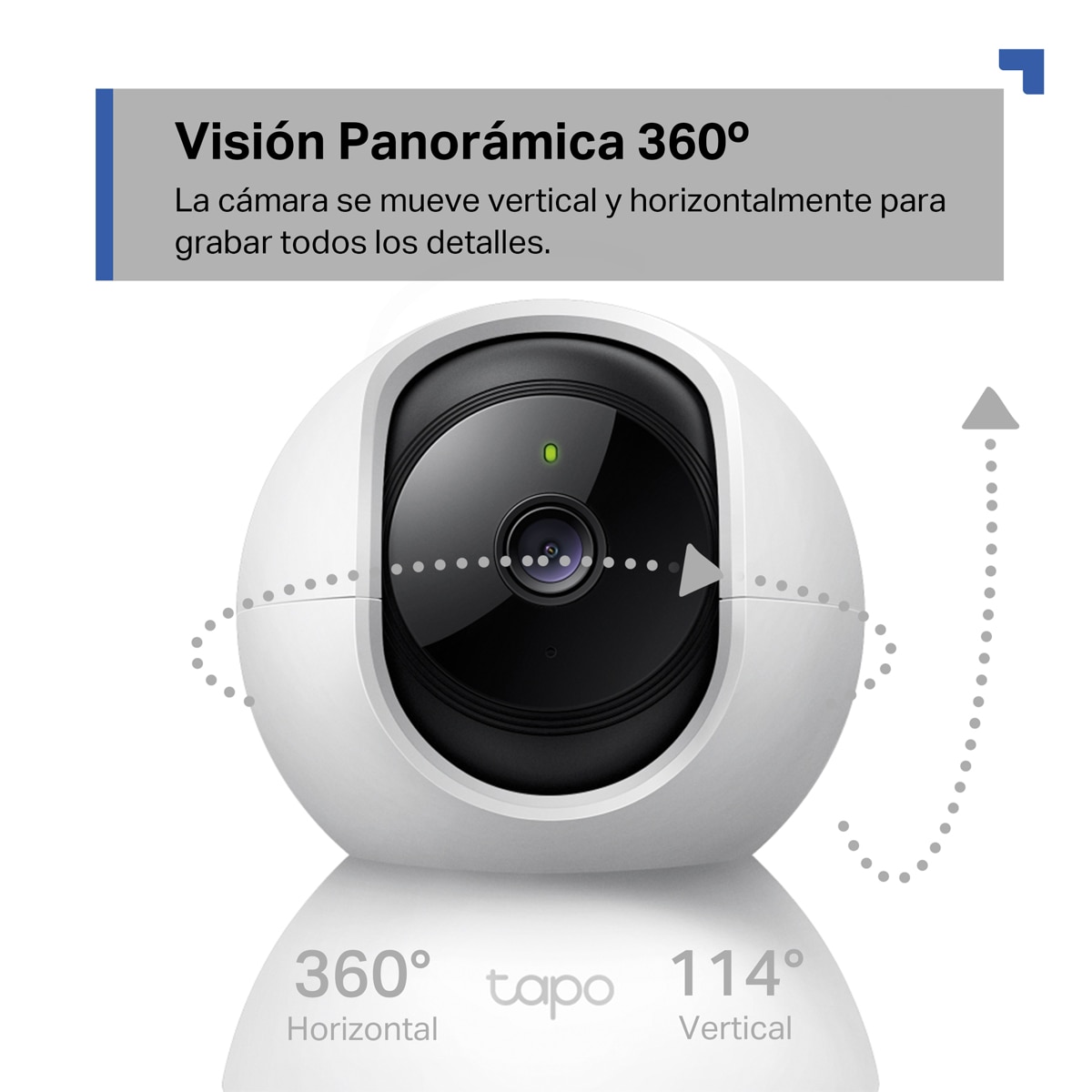 Cámara de vigilancia 360º Tapo TC71 (2 Pack), 2K 3MP, Visión Nocturna, Detección IA Gratuita, Audio Bidireccional - Blanco Blanco-4