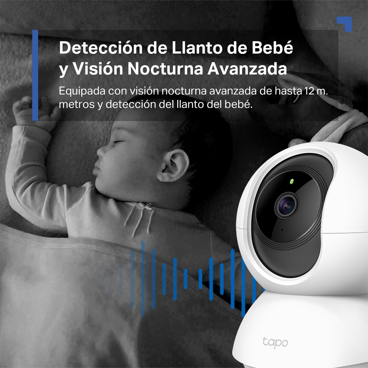Cámara de vigilancia 360º Tapo TC71 (2 Pack), 2K 3MP, Visión Nocturna, Detección IA Gratuita, Audio Bidireccional - Blanco Blanco-5