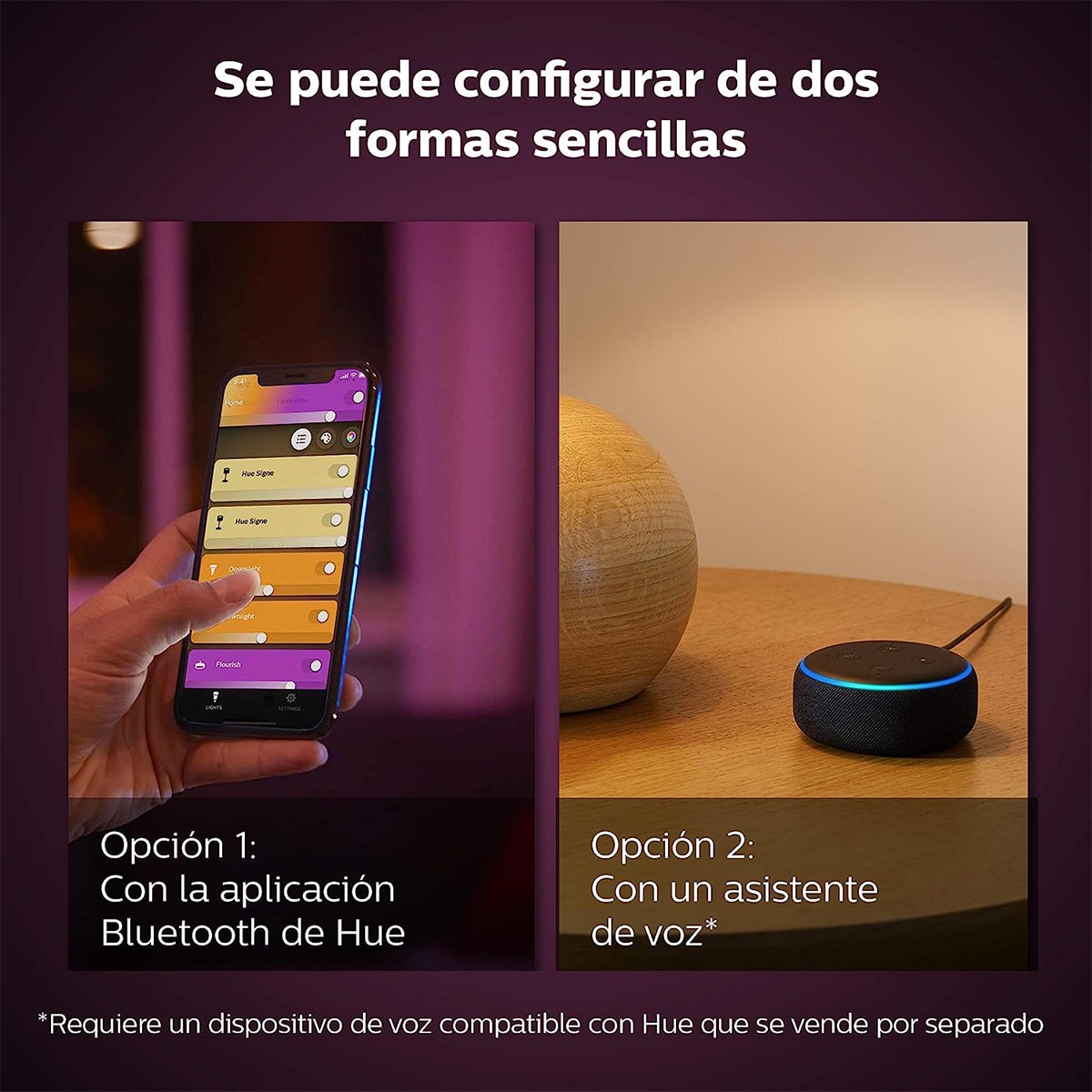 Lámpara de pie Philips Hue Signe Gradient Base de Madera Blanco / Madera-7