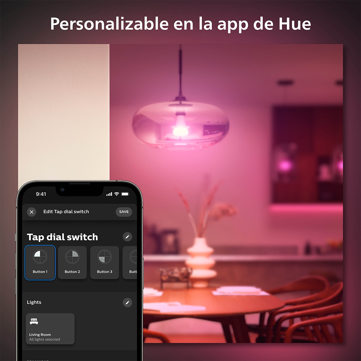 Interruptor Philips Hue Tap Dial Switch Blanco-7