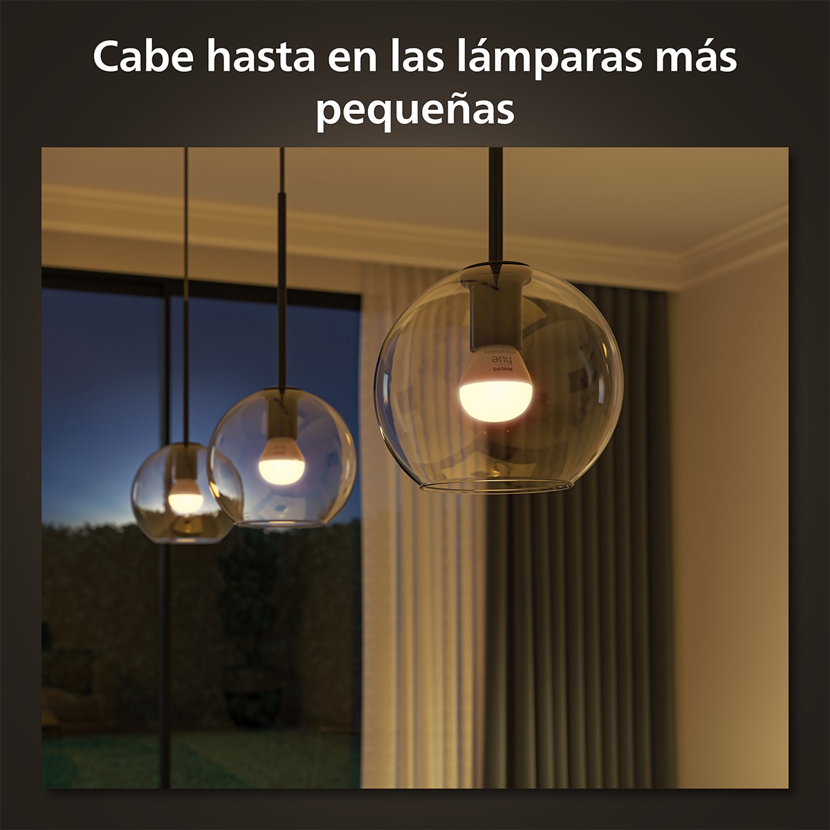 Bombilla inteligente LED esférica Philips Hue White and Colour E14 Pack 2ud 4