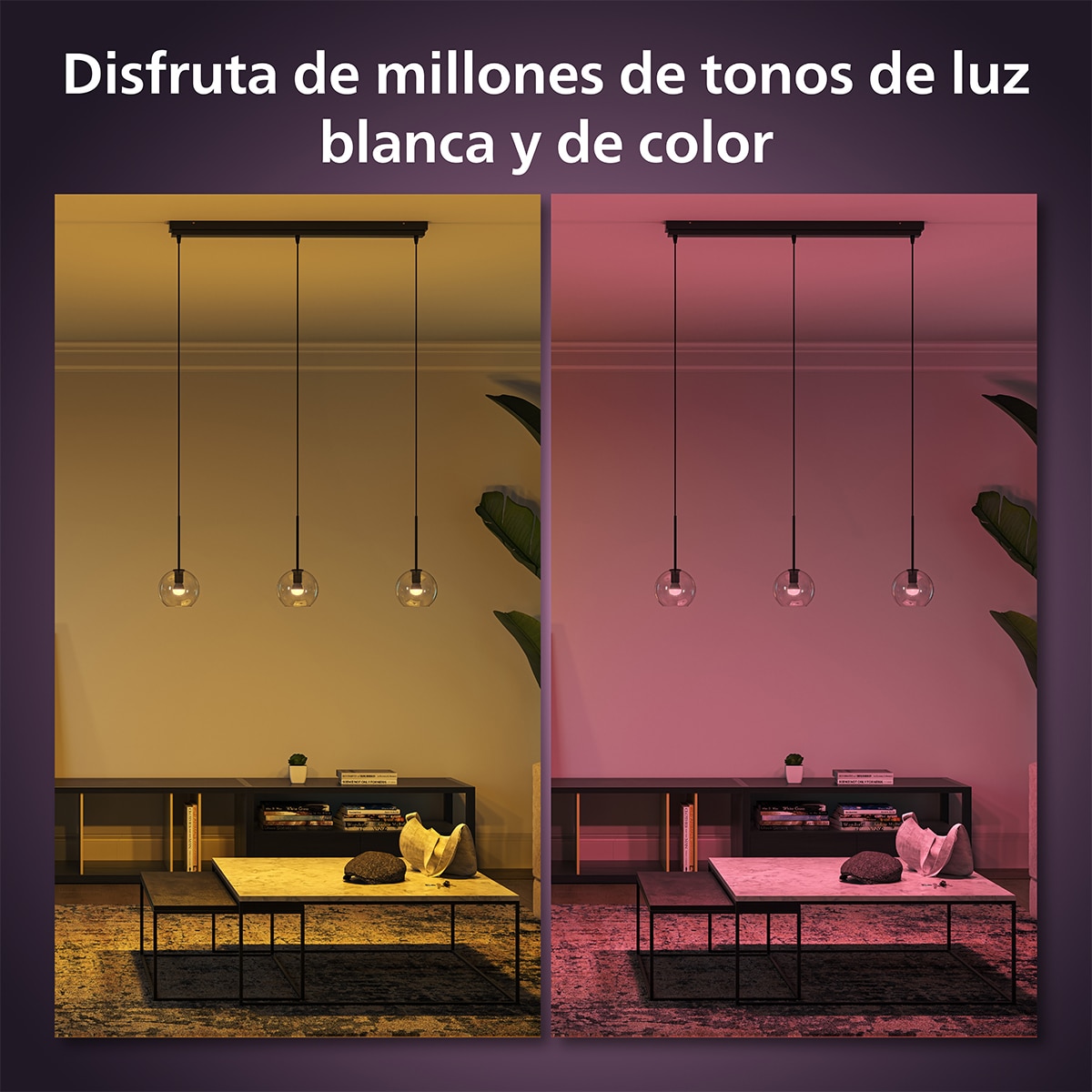Bombilla inteligente LED esférica Philips Hue White and Colour E14 Pack 2ud 6