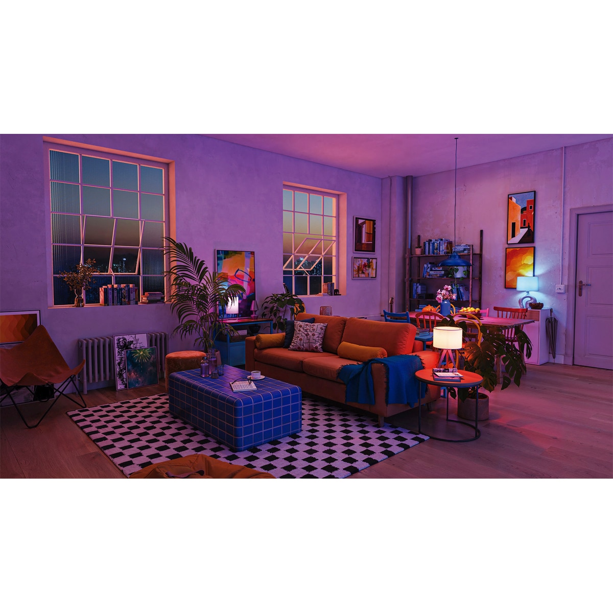 Bombilla Led inteligente Philips Smart Led E27, 60W, 806lm, RGB, Wi-Fi, control vía app wiz 2