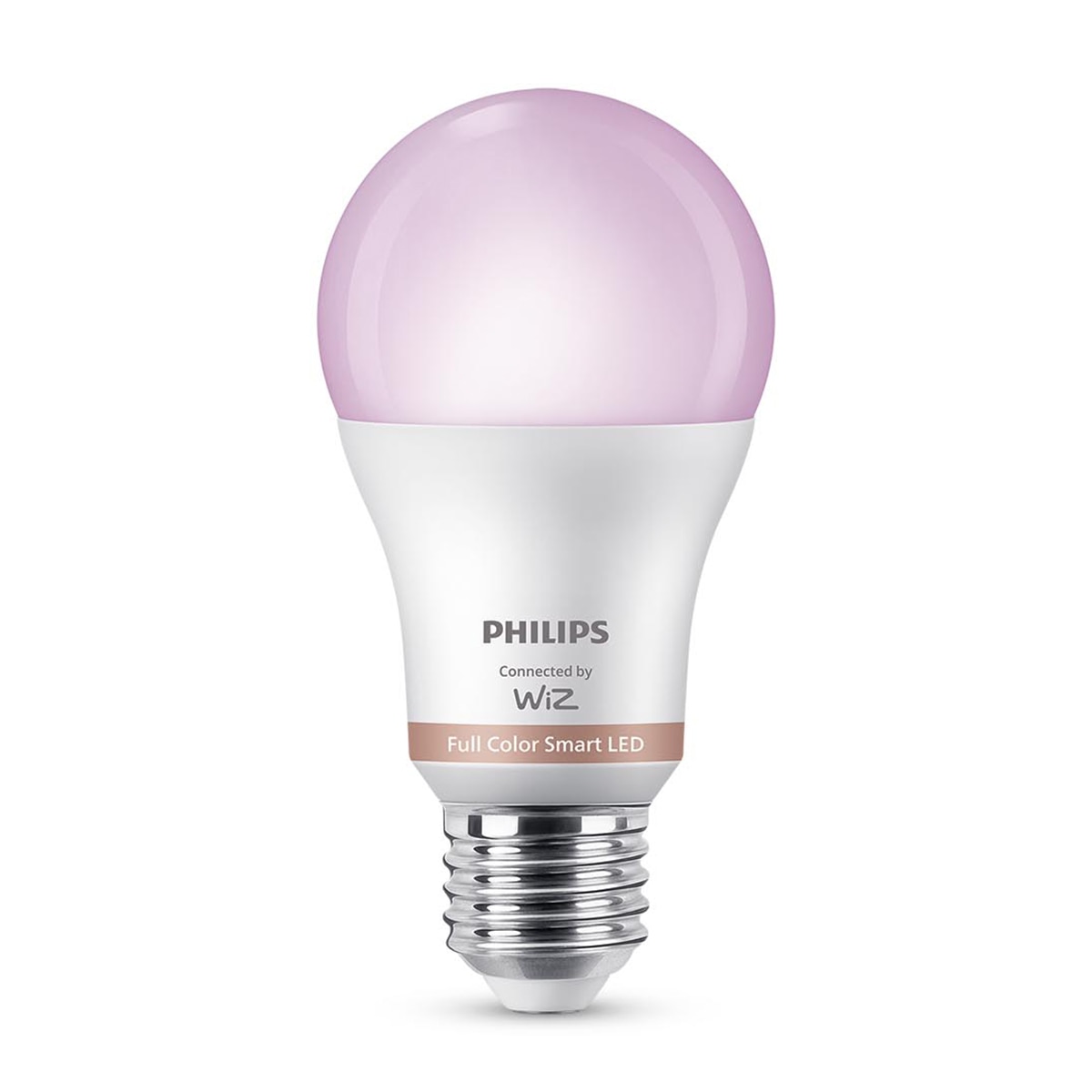 Imagen 0 de Bombilla Led inteligente Philips Smart Led E27 (2 unidades), 60W, 806lm, RGB, Wi-Fi, control vía app wiz