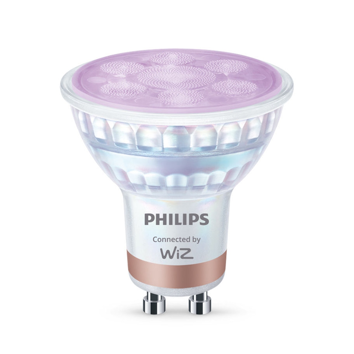 Imagen 0 de Bombilla Led inteligente Philips Smart Led, GU10, 50W, 400lm, RGB, Wi-Fi, control vía app wiz
