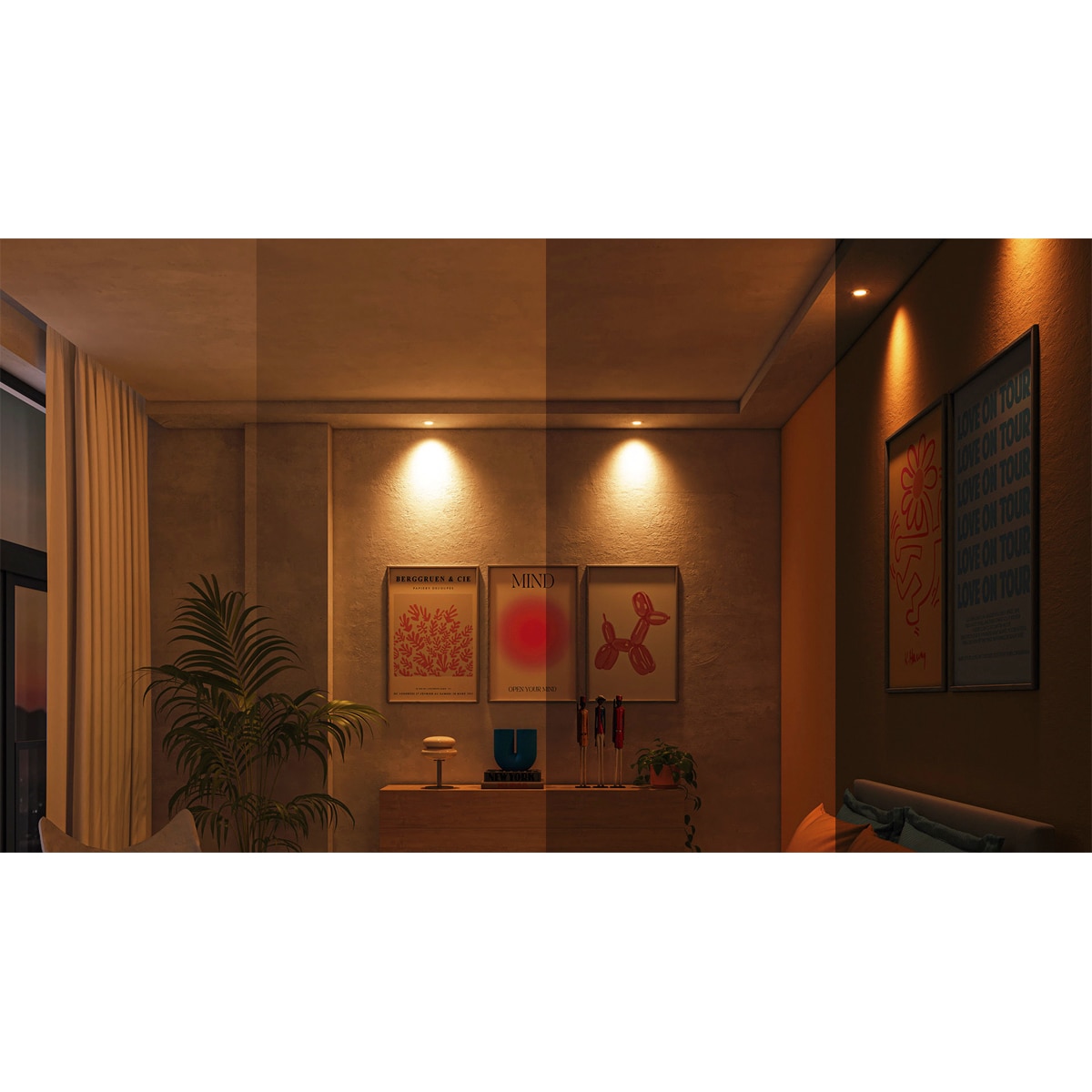 Bombilla Led inteligente Philips Smart Led, GU10, 50W, 400lm, RGB, Wi-Fi, control vía app wiz 3