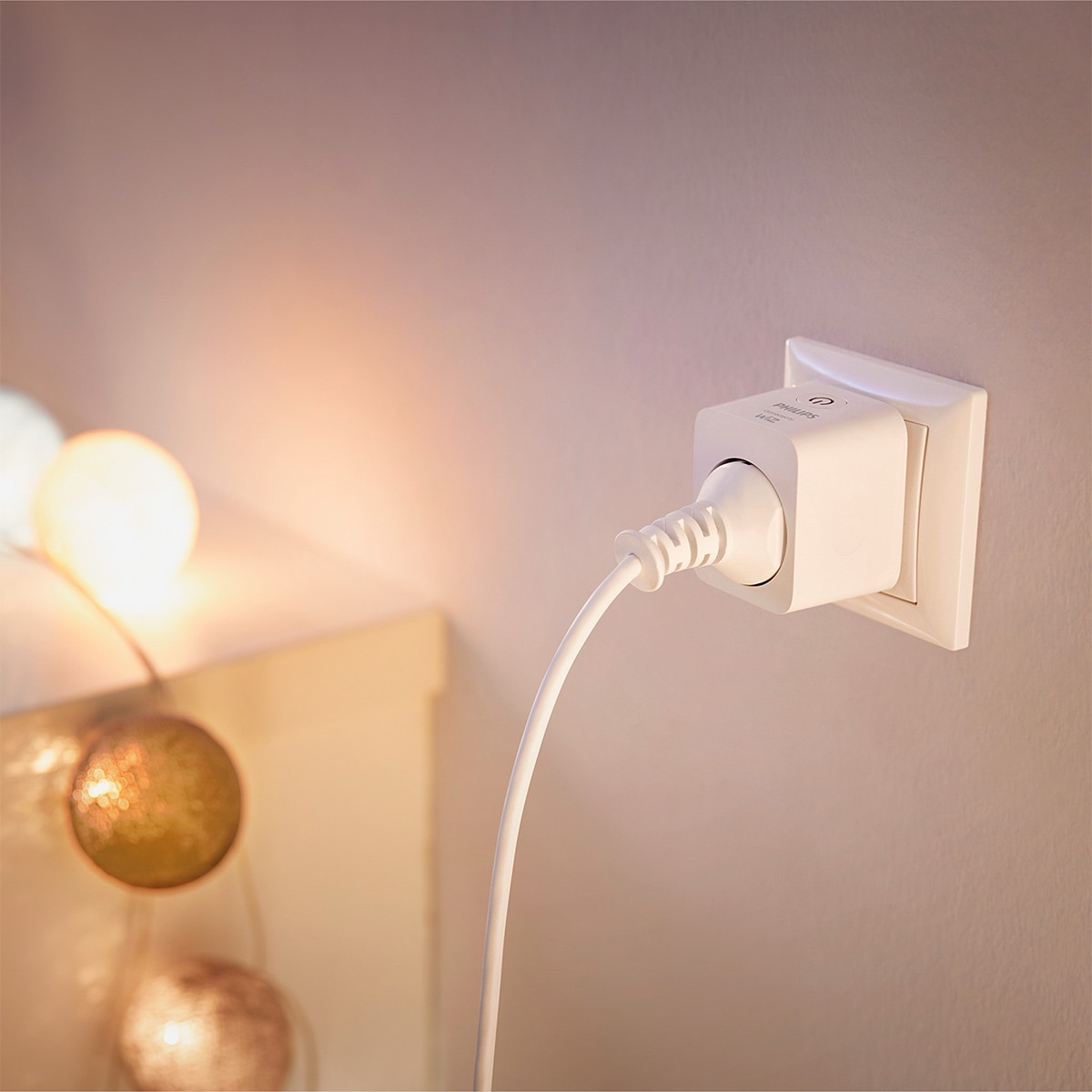 Enchufe Inteligente Philips Tipo-F, WiFi, control via app wiz, compatible Matter - Blanco Blanco-4