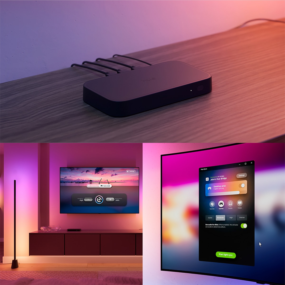 Lámpara de suelo LED inteligente Philips Hue Play, 1040lm, control por App y Voz, compatible con Alexa, Apple y Google Home 7