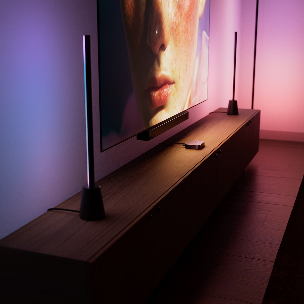 Philips Hue Play HDMI Sync Box 4K 60 Hz, sincronizador de luz ambiente, control con App 7