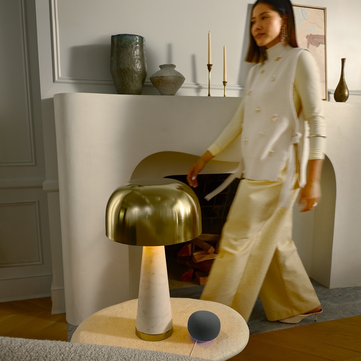 Altavoz inteligente Google Home Speaker con Gemini - Hazel Hazel-5