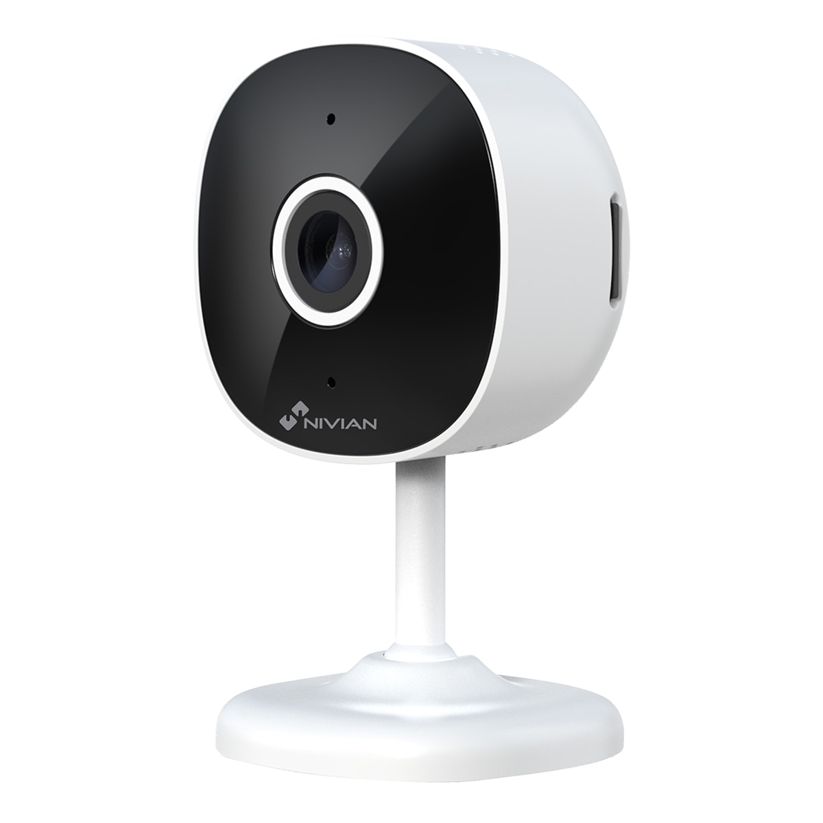 Imagen 1 de Cámara de vigilancia para interior Nivian IPC-I5, Wi-Fi, 2K, detección humanos, audio bidireccional Blanco / Negro