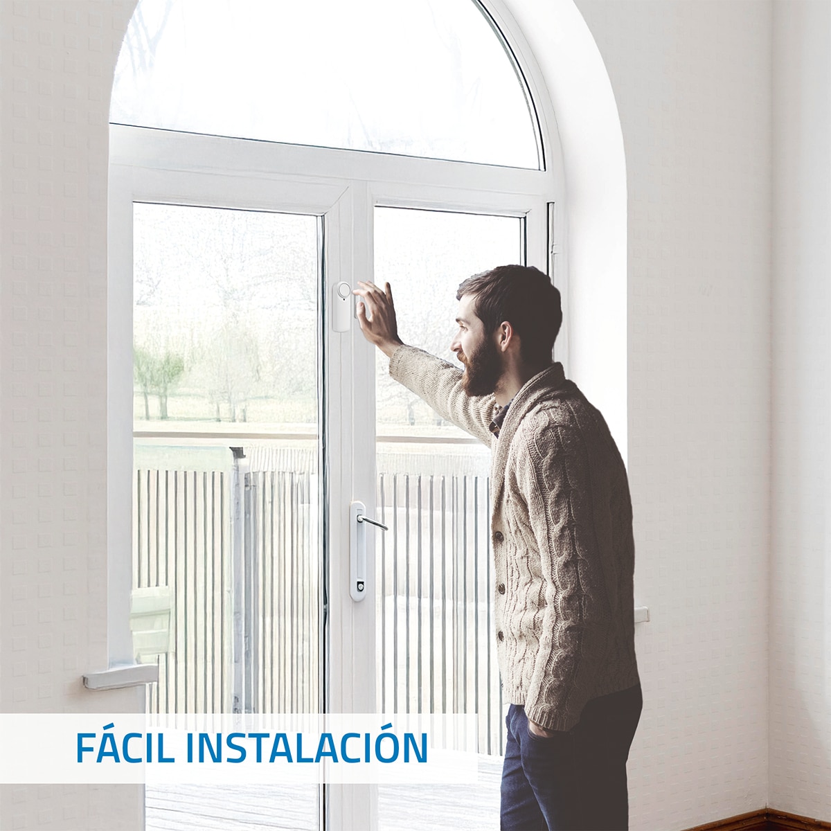 Imagen 6 de Sensor alarma para puerta Nivian NVS-DOORALARM-W, Wi-Fi, con app para móvil, notificación en tiempo real, sirena 100db - Blanco Blanco