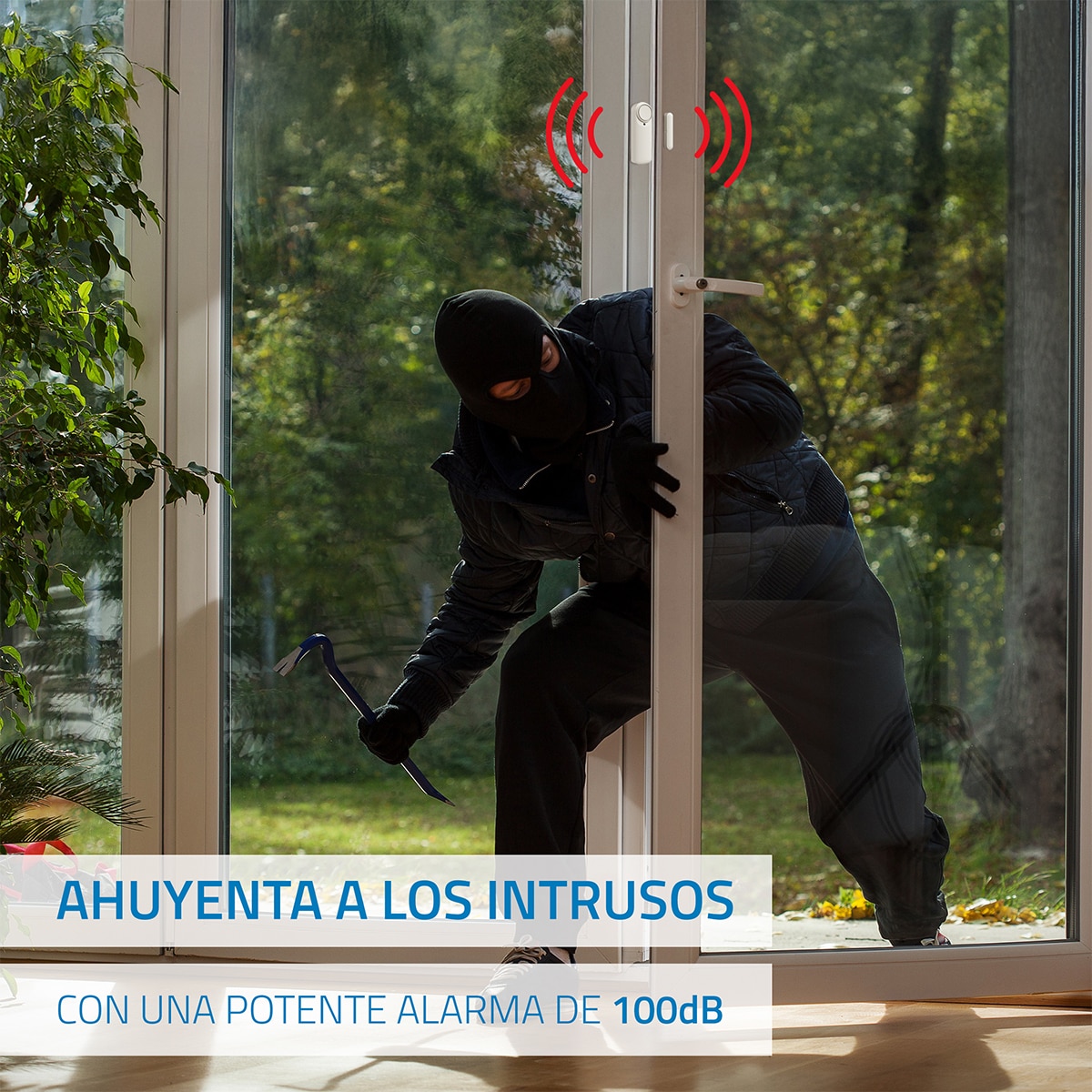 Imagen 7 de Sensor alarma para puerta Nivian NVS-DOORALARM-W, Wi-Fi, con app para móvil, notificación en tiempo real, sirena 100db - Blanco Blanco