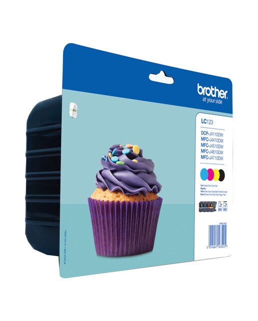 Brother - Pack 4 cartuchos originales Brother LC123VALBP.