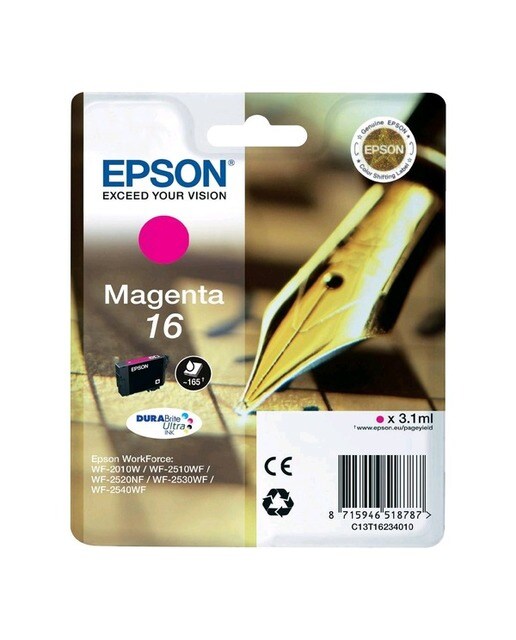 Imagen 0 de Cartucho original Epson 16 Magenta (C13T16234010)