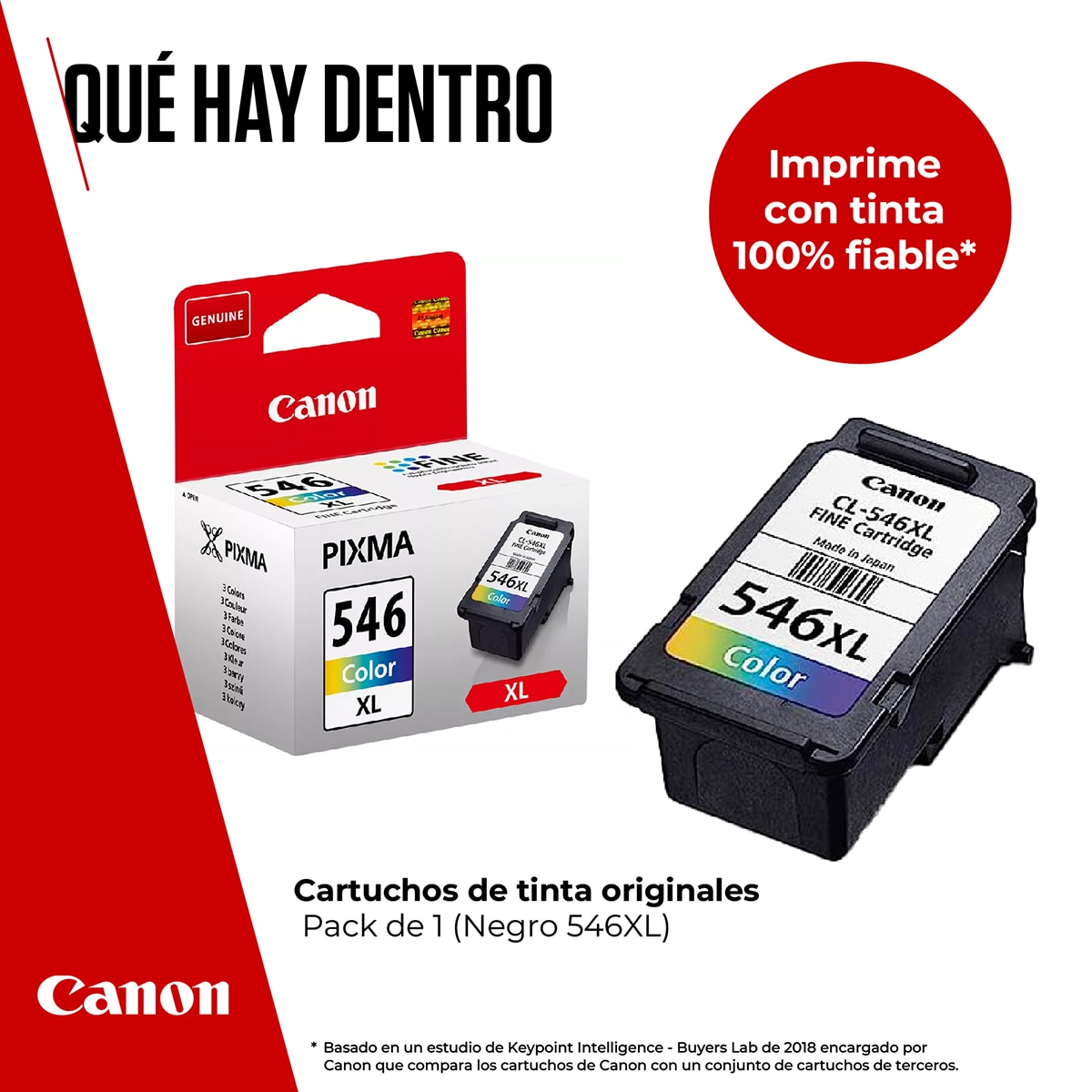 Cartucho de tinta original Canon CL-546 XL tricolor (8288B001) 2