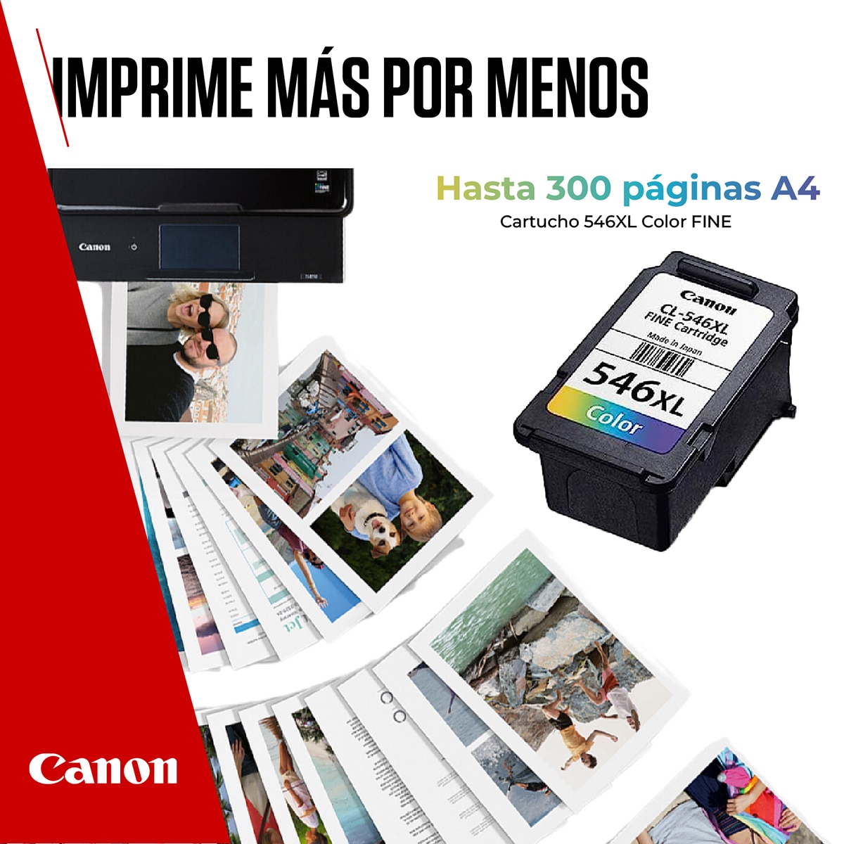 Cartucho de tinta original Canon CL-546 XL tricolor (8288B001) 5